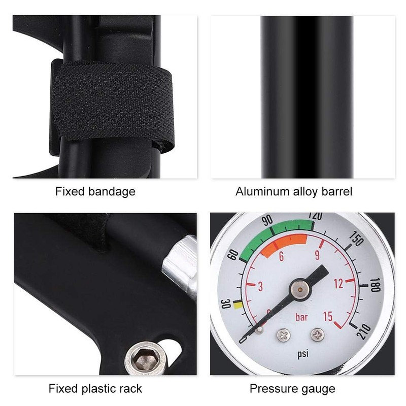 Mini Bicycle Pump, 88 PSI Bike Pump, Portable Bicycle Ball