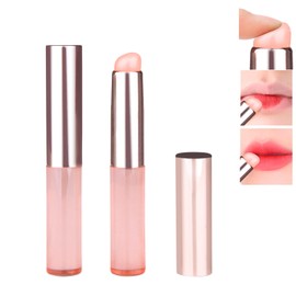 JAMVOLO 2pcs 2024 New Silicone Lip Brush, Silicone Lip Applicator for Lipstick&Lip Gloss&Lip Tint&Lip Mask, Lip Makeup Brush with Dust Cap, Concealer Applicator(Pink)