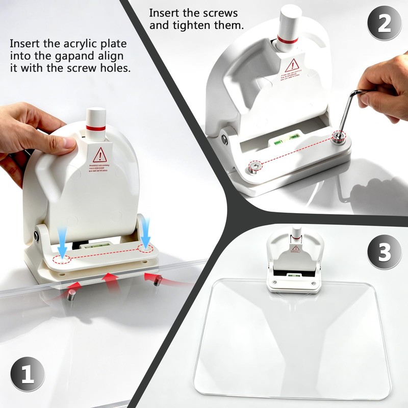 Suction Cup Foldable Table, 220lbs Load Capacity Floating Shelf, Removable