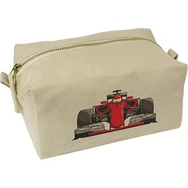 'Red Race Car' Canvas Wash Bag/Makeup Case (CS00024919)