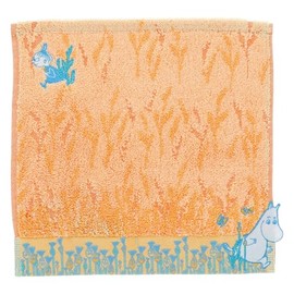 Marushin 1405039400 Mini Towel, Moomin, 100% Cotton, Antibacterial and Odor Resistant, Organic Cotton, Hand Towel, Handkerchief, Scandinavian Design, Present, Gift, Birthday