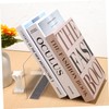 NUOLUX 6pcs L Shape PVC Clear Plastic Convenience Store Display
