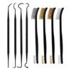 8 Piece Wire Brush Set, Stainless Steel Brush, Small Brass