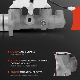 A-Premium Brake Master Cylinder with Reservoir and Cap Compatible with Ford and Kia Vehicles - Aspire 1994-1997, Rio 2001-2002 - Replace OE# 0K30C43400B