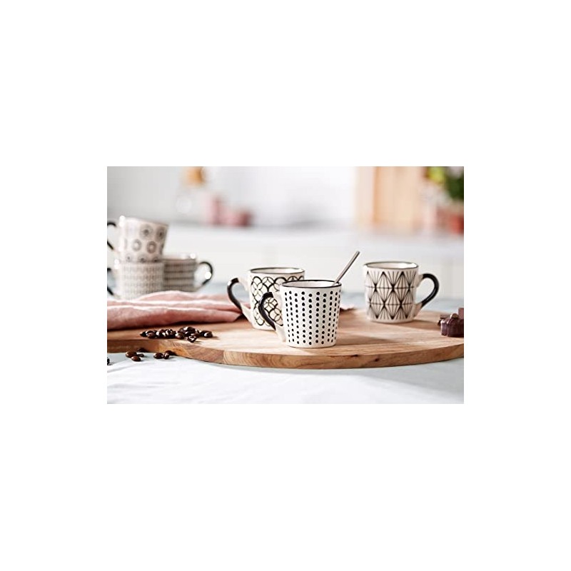 H&H Vhera Set 6 Tazzine Caffè in Stoneware (85 ml)