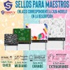 Sello Fechador Personalizado Stamply 4x6cm Maestra Profesor