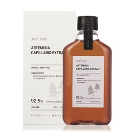 bom Just One Artemisia Capillaris Extract 150ml 5.07 fl. oz. 92.5% Herbal Extract Vegan Facial Toner Alcohol Free for Face, Scalp