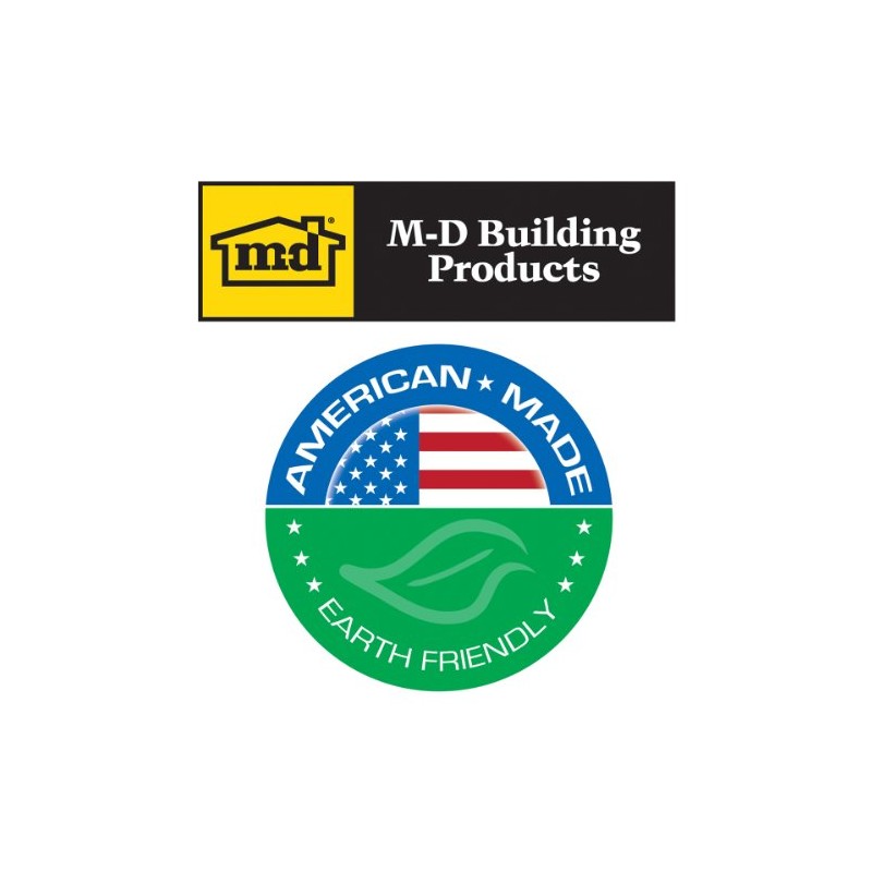 M-D Building Products 87981 White Primed Hardwood and Vinyl Clad