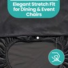High-Back Chair Covers for Dining Room Chairs – Spandex Stretch,