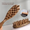 Wooden Massage Comb, 1 Count Scalp Massager, Large Wide Tooth