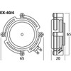 MONACOR EX-40/4 Audio Exciter/Resonators, 20 W, 4 ohm