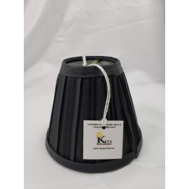 Keys Lighting and Restoration Mini Clip On Lampshades Black candelabra pleated lighting chandelier