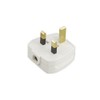 Knightsbridge 13 Amp Plug Top 5 Amp Fused with Cord Grip White