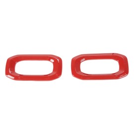 JeCar Door Lock Switch Trim Cover Interior Accessories Compatible with Jeep Wrangler 2018-2023 JL JLU Sport Sahara Rubicon & 2020-2023 Gladiator JT, Red