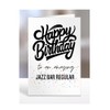Card for jazz bar regular, Happy Birthday Gifts for Men