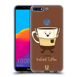 Head Case Designs Instantkaffee Kaffee Persönlichkeiten Soft Gel Handyhülle Hülle kompatibel mit Honor 7C / Enjoy 8