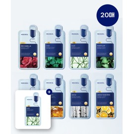 Mediheal [2pack] Derma Plus Mask Pack 8 Types 10 Sheets (Total 20 Sheets + 1 Sheet Aloe Bonus Gift / Cross Gift)