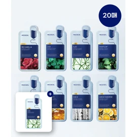 Mediheal [2pack] Derma Plus Mask Pack 8 Types 10 Sheets (Total 20 Sheets + 1 Sheet Aloe Bonus Gift / Cross Gift)
