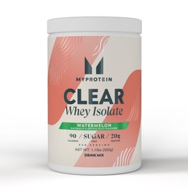 Myprotein Clear Whey Isolate Protein Powder, 20 Servings (1.1lbs) Watermelon, 20g Protein per Serving, Naturally Flavored Drink Mix, Daily Protein Int