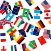 100 Countries String Flag, 14 × 21cm, Washable, 100Pcs 29M,