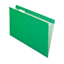 Pendaflex 415315BGR Reinforced Hanging Folders, 1/5 Tab, Legal, Bright Green, 25/Box