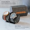 CASE ELEGANCE Watch Roll Case with 2 Compartments - Premium