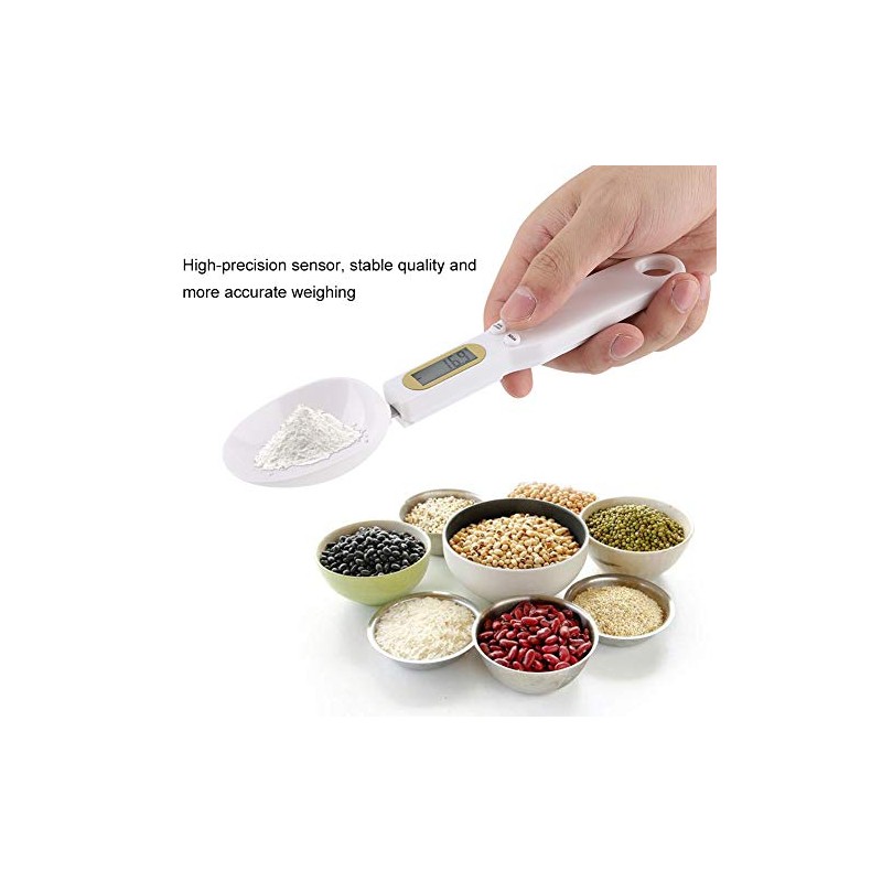 Electronic Measuring Spoon Adjustable Digital Spoon Scale Weigh Up 1-500g