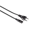 Hama Euro power cable 2-pin 1.4m, straight (Euro plug on
