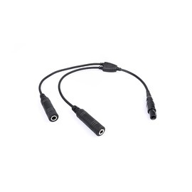 Wirenest Aviation Dual Plug (GA) to LEMO 6-Pin Adapter – Converts General Aviation Headsets for LEMO-Equipped Aircraft – Durable, Reliable Audio Connection