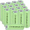 16 Packs Solar Lights AA Batteries 1.2Vots 400mah Ni-MH,Rechargeable Double