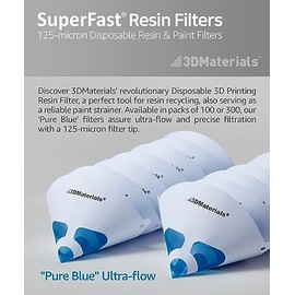 Superfilter 100 Piezas Filtro Desechable Resina Impresora Colador Pintura Fabricado Corea Por 3dmaterials