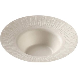 SOLIA VF40522 Soup Plates, Disposable Tableware, 7.1 inches (18 cm), Pack of 50, Paper Plates, Eco Material, Pulp, French Cuisine, White