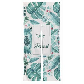 Noren, Stylish, Long Length, 70.9 inches (180 cm), Nordic Long, Cute, Tension Rod, Noren, Room Divider, Closet, Dressing Room, Shelf, Entryway, Interior, Fabric, Botanical, Scandinavian (Design 3)