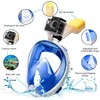 KLERICER 180°Full Face Snorkel Mask, Diving Mask Free Breathing Design