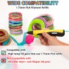 Yungden 3D Pen Filament Refills, 30 Colors 1.75mm PLA 3D
