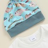 MBMSHEGH Newborn Baby Boy Clothes Short Sleeve Romper Fish Print