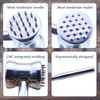 Dual-Sided 2-in-1 Stainless Steel Meat Tenderizer Tool, Meat Mallet Hammer