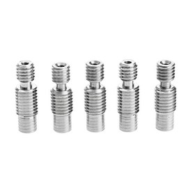 Dophee 5Pcs E3D V6 Stainless Steel Heat Hot End Throat Tube for 3D Printer 1.75mm