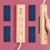 Brelet 8 St1ck Selbstklebender Stanzfreier Sockelhalter, Steckdosenleiste Halterung Power Strip
