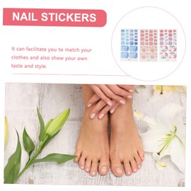 Beavorty 30sheets Toe Nail Stickers for Women Decorative Toenail Art Decals Nail Design Kit Easy Apply for Matching Outfits and Sharing Fun Friends