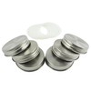 Zoie + Chloe Stainless Steel Mason Jar Lids with Silicone