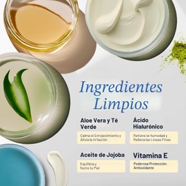 LilyAna Naturals Crema Facial Anti-Edad con Retinol para Mujeres – Crema para Arrugas y Cuello Reafirmante, Humectante de Retinol para Rostro con Ácido Hialurónico, Crema de Noche Hidratante para