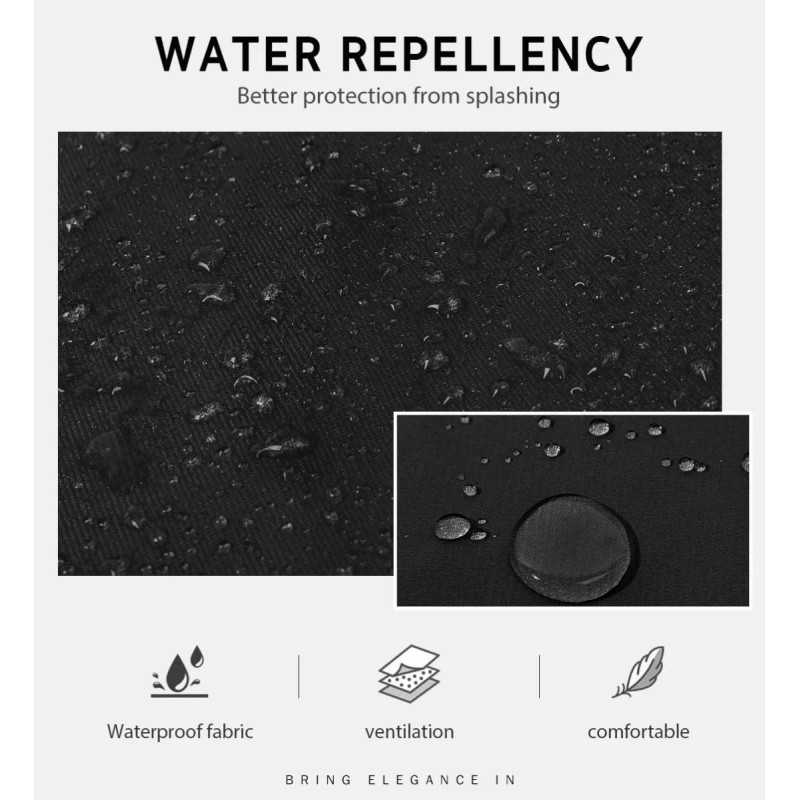 SANBREVE Mandil Delantal Para Chef Anti-agua Poliéster Algodón 2 Pcs