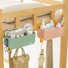 Bed Organizer Plastic Bedside Storage Hanging Basket Bed Table Shelf