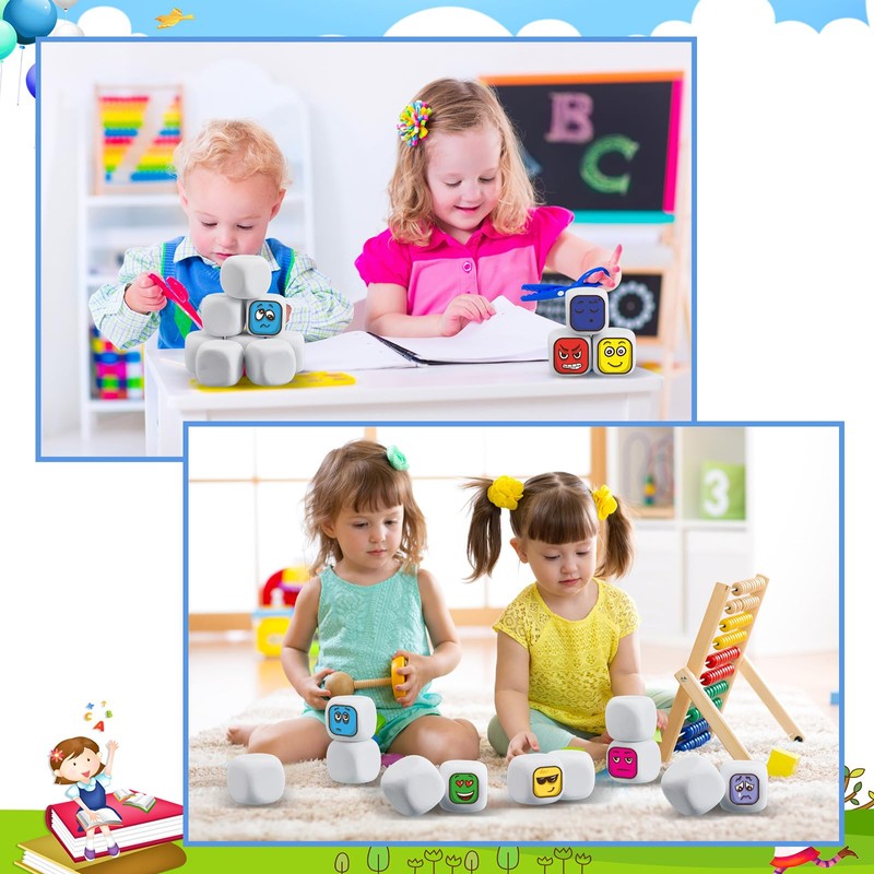 Deekin 25 Pcs Back to School 2.5 Inch White Blank
