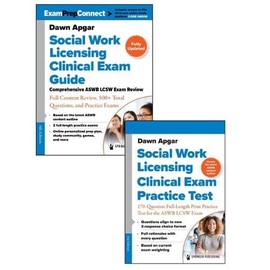 Social Work Licensing Clinical Exam Guide and Additional Print Practice Test Set