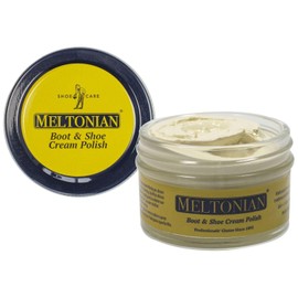 Meltonian Cream Shoe Polish - Boot Polish, Leather Shoe Polish Oil Based with Beeswax - Restores & Protects, 60+ Colors, Winter White