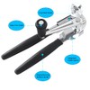 Manual Can Opener,Commercial Heavy Duty Can Openers with Easy-Turn Crank,Ergonomic