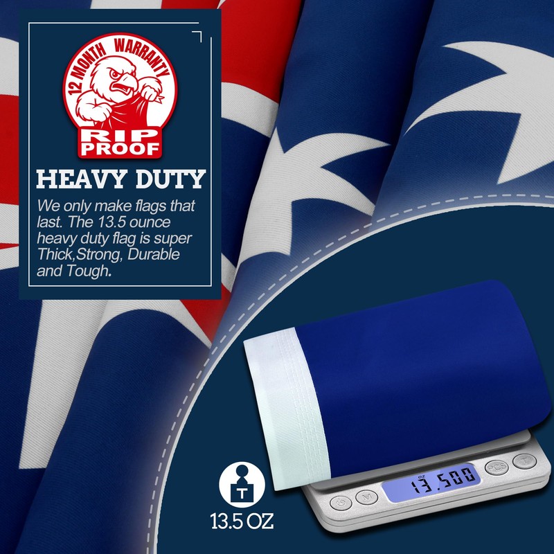 Anley Rip-Proof Double Sided 3-Ply Australia Flag 3x5 Foot -
