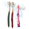 Hook LAB Self Adhesive Double Toothbrush Holder 2 Pack -